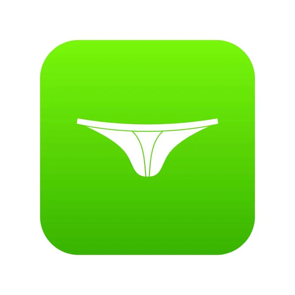 Thongs icône numérique vert — Image vectorielle