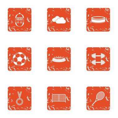 Spor merkezi simgeler kümesi, grunge tarzı