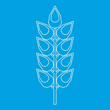 Uzun spica simgesi, anahat stili