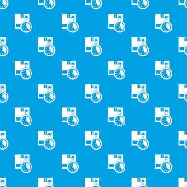 Kronometre desen kesintisiz mavi karton kutu