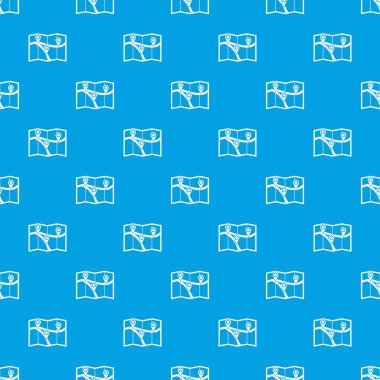 PIN işaretçiler desen kesintisiz mavi ile göster