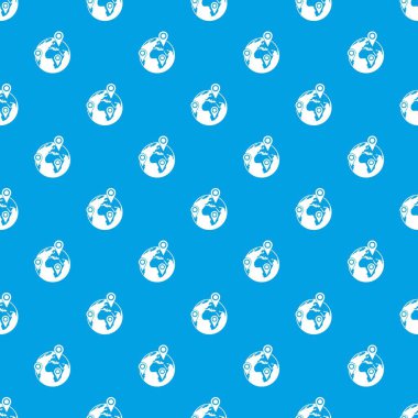 Ağ desen kesintisiz mavi küre