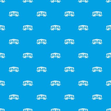 Tren kargo vagon desen kesintisiz mavi