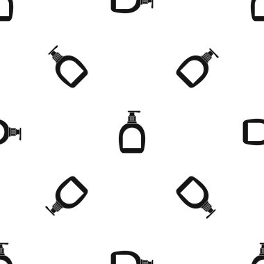 Şişe sıvı sabun desen sorunsuz siyah