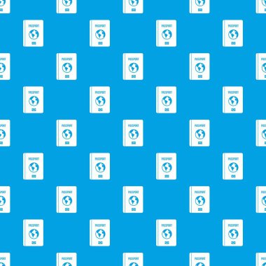 Pasaport desen kesintisiz mavi