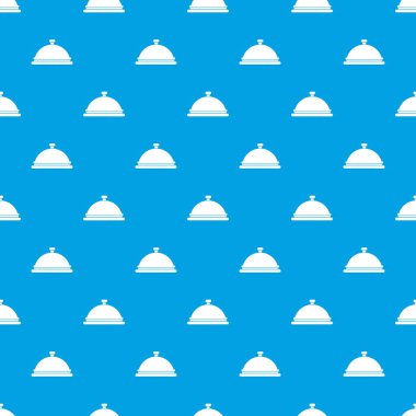 Restoran cloche desen kesintisiz mavi