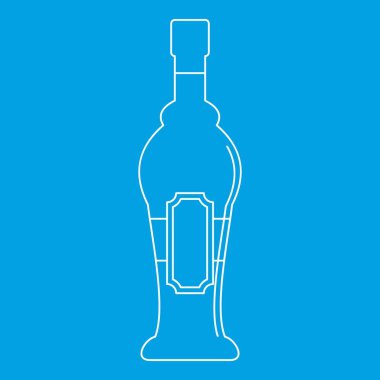 Alkol şişesi simgesi, taslak biçimi