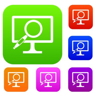 Bilgisayar monitörü Büyüteç koleksiyonu ayarla