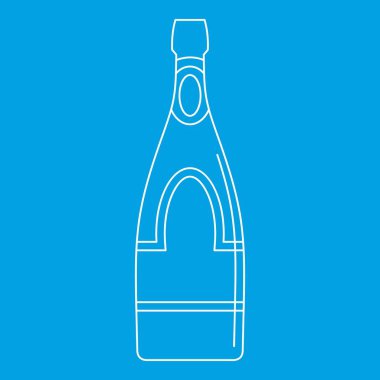 Şampanya şişesi simgesi, anahat stili