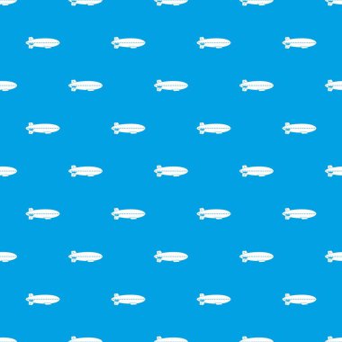 Zeplin balon desen kesintisiz mavi