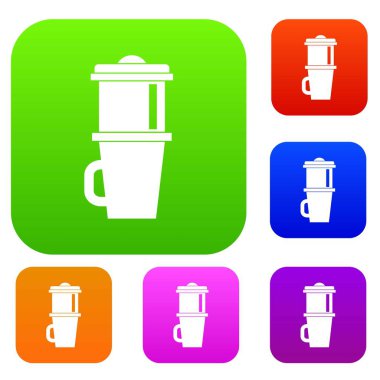 Kupa kahve set koleksiyonu için