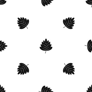 Alıç yaprağı deseni sorunsuz siyah