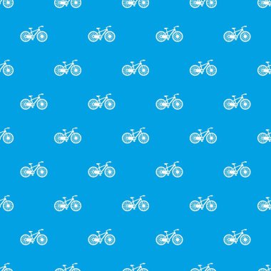 Bisiklet desen kesintisiz mavi