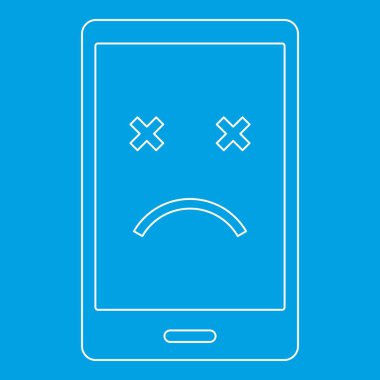 Ölü telefon simgesini, anahat stili