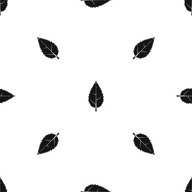 Gürgen yaprak desen sorunsuz siyah