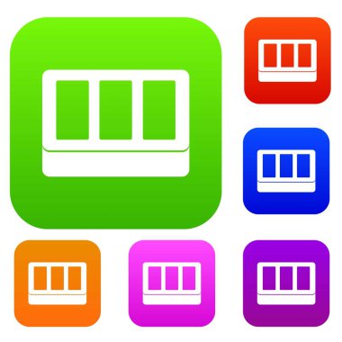 Beyaz pencere çerçeve koleksiyonu ayarla