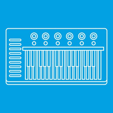 Müzik synthesizer simgesini, anahat stili