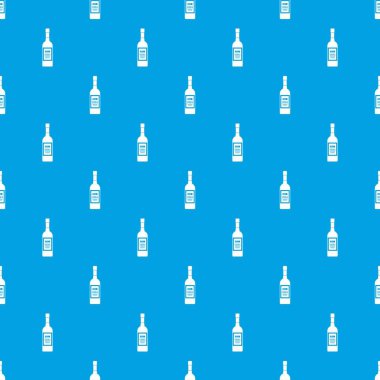 Votka desen kesintisiz mavi şişe