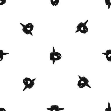 Küçük balık model sorunsuz siyah