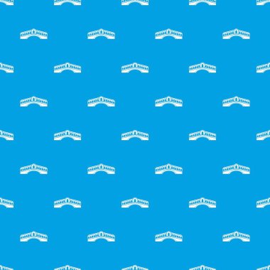 Venedik köprü desen kesintisiz mavi