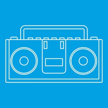 Müzik boombox simgesini, anahat stili