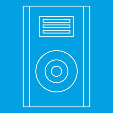 Ses hoparlör simgesi, anahat stili