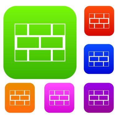 Beton taş duvar koleksiyonu ayarla