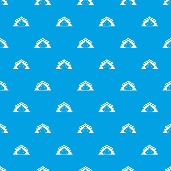 Modèle de tente sans couture bleu — Image vectorielle