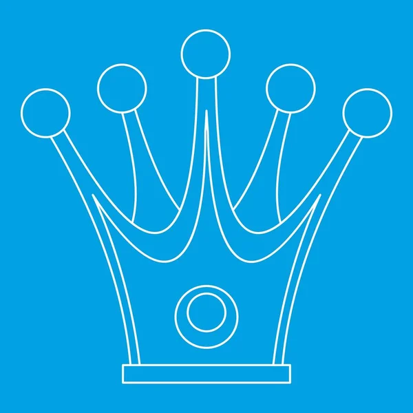 Kroon pictogram, omtrek stijl — Stockvector