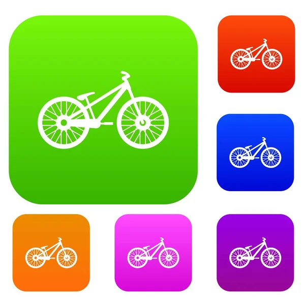 Bike set collection — Stock Vector