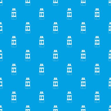 İki plastik şişe kesintisiz mavi model