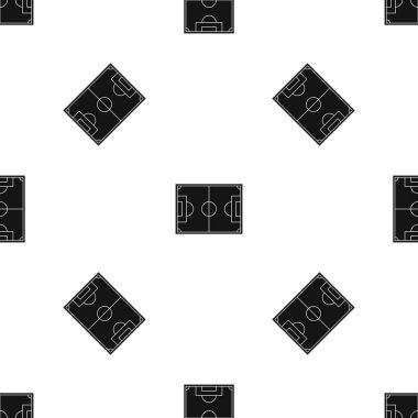 Futbol alan desen sorunsuz siyah