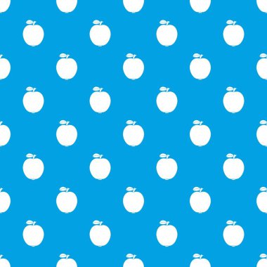 Siyah elma desen kesintisiz mavi