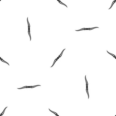 Atma ninja bıçak desen sorunsuz siyah