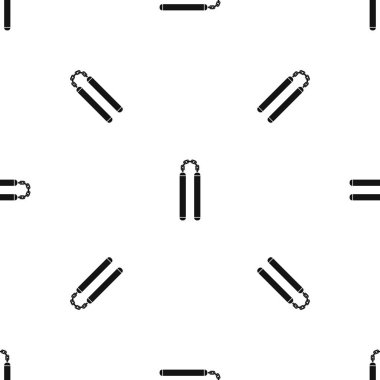Nunchaku desen sorunsuz siyah