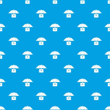 Şemsiye ve iş durumda desen kesintisiz mavi