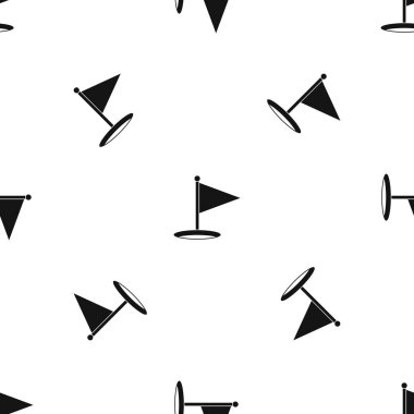 Golf bayrak deseni sorunsuz siyah