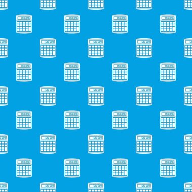 Bir elektronik hesap makinesi desen kesintisiz mavi