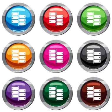 Infographic bloklar tabelasını üzerinde 9 koleksiyonu ayarla