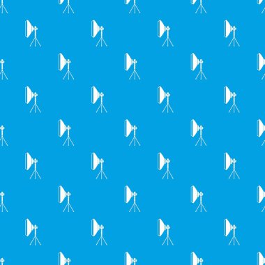 Stüdyo aydınlatma ekipmanları desen kesintisiz mavi