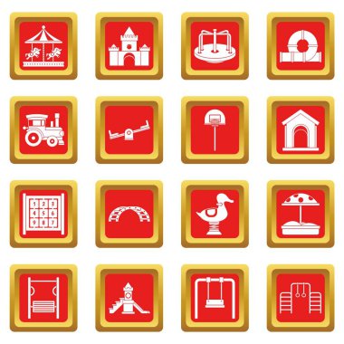 Kırmızı Bahçesi Icons set