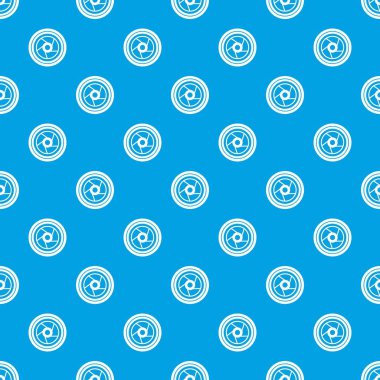 Kamera diyafram desen kesintisiz mavi