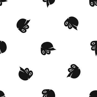 Beyzbol kask desen sorunsuz siyah