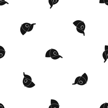 Cap desen sorunsuz siyah