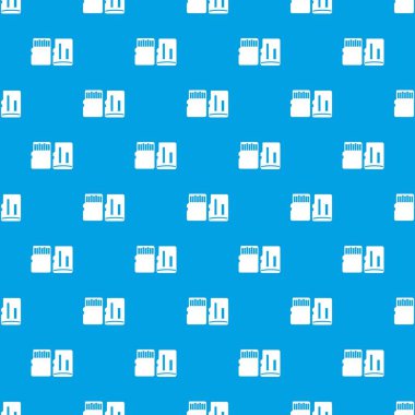 Her iki Sd Bellek kartı desen kesintisiz mavi