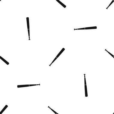 Siyah beyzbol sopası desen sorunsuz siyah