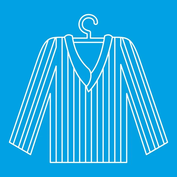 Ikonę koszulki piżamy, styl konturu — Wektor stockowy