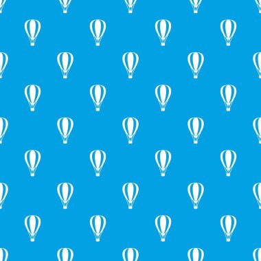 Sıcak hava balon desen kesintisiz mavi