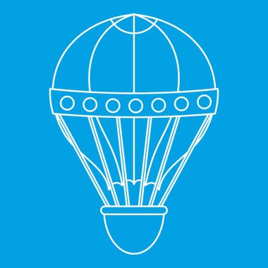 Eski moda helyum balonu simgesini, anahat stili