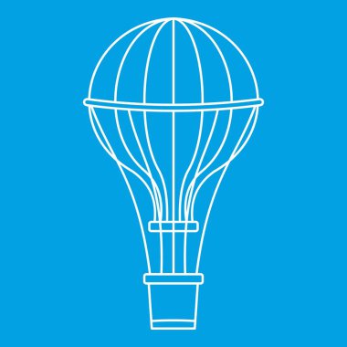 Aerostat balon simgesi, anahat stili